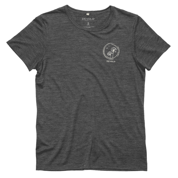 Tricou cu mânecă scurtă Devold Active Spring Tee Women 940A ANTHRACITE