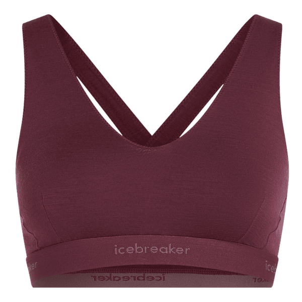 Sutien Icebreaker Merino 125 Cool-Lite Sprite Racerback Bra Women DK BERRY