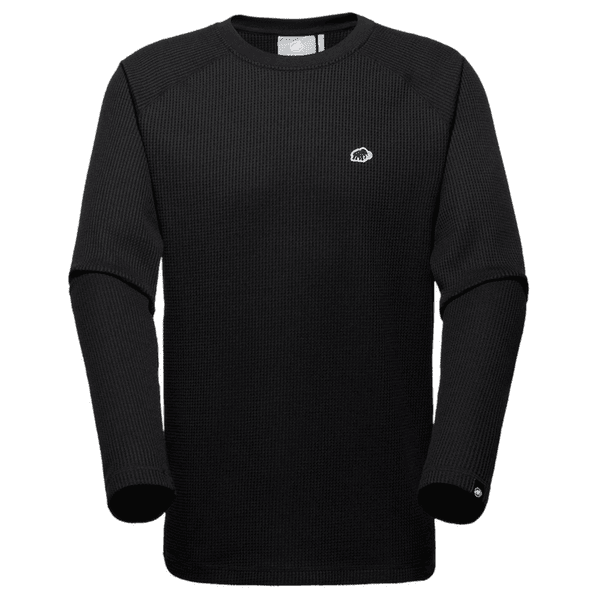 Tricou cu mânecă lungă Mammut Waffle Longsleeve black 0001