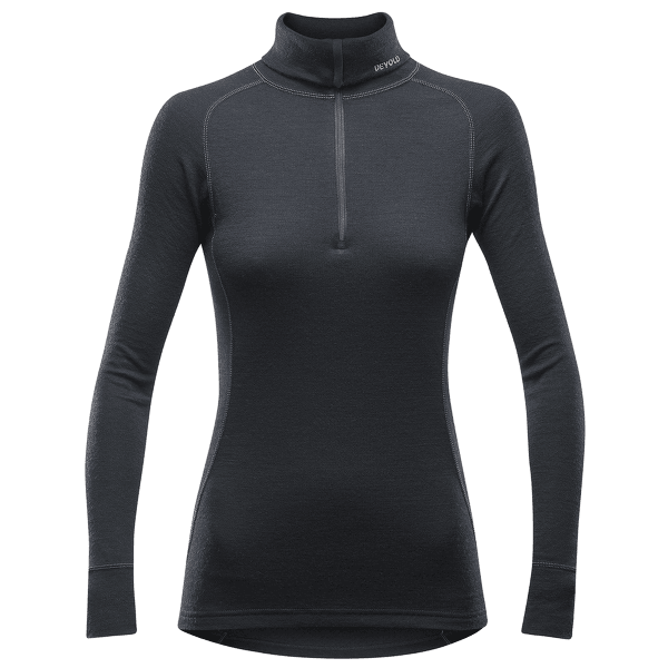 Tricou cu mânecă lungă Devold Duo Active Zip Neck Women 951 BLACK