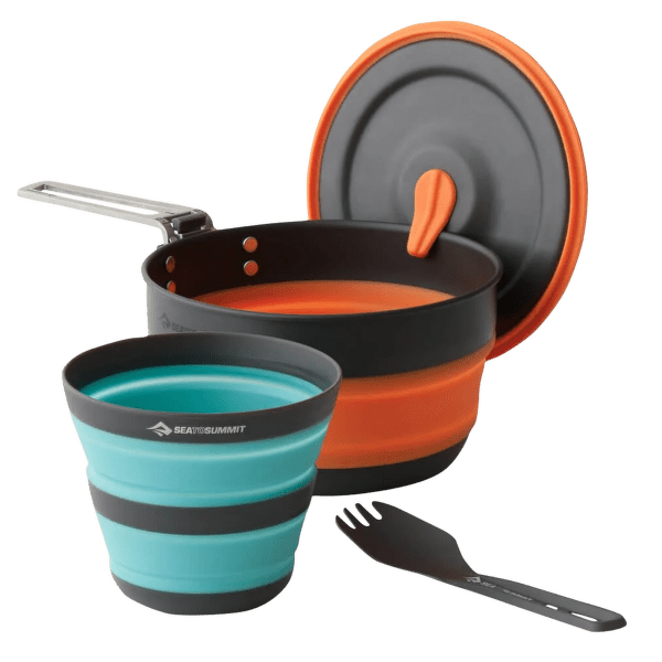 Farfurii Sea to Summit Frontier UL Collapsible One Pot Cook Set - [3 Piece] 1L