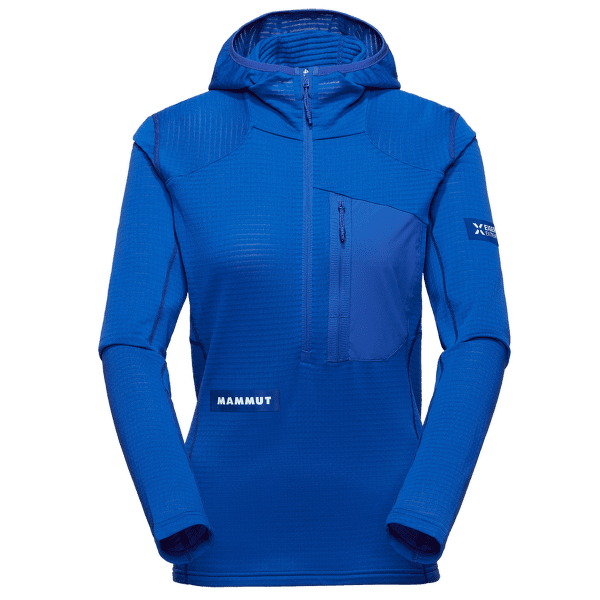 Tricou cu mânecă lungă Mammut Eiger Nordwand Advanced FL Half Zip Hoodie Women 50643 eiger blue