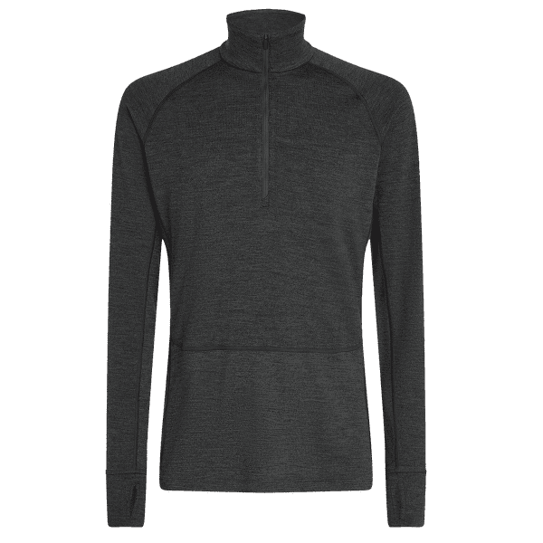 Tricou cu mânecă lungă Icebreaker Merino 260 ZoneKnit™ LS Half Zip Men JET HTHR-011