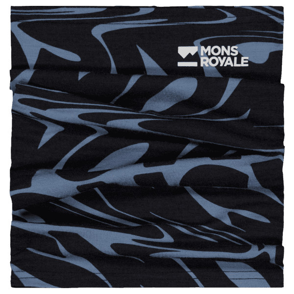 Bandă pentru gât Mons Royale Neckwarmer Signal Lost Goblin Blue