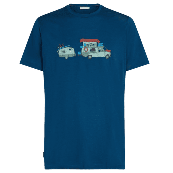 Tricou cu mânecă scurtă Icebreaker Merino 150 Tech Lite SS Tee Transportage Men ATLANTIS