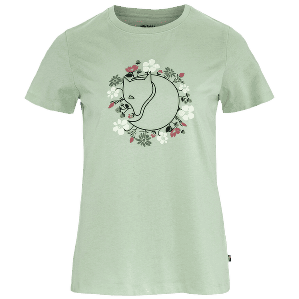 Tricou cu mânecă scurtă Fjällräven FJÄLLBLOMSTER FOX T-SHIRT WOMEN Soft Jade