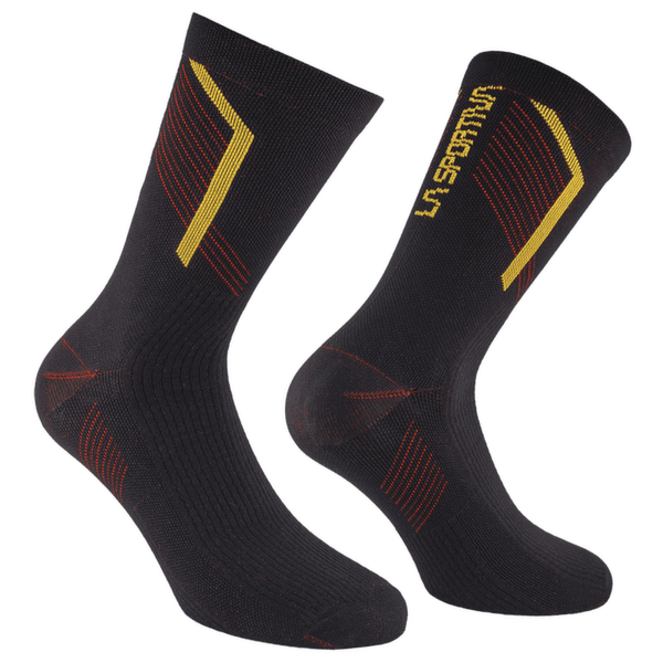 Șosete La Sportiva FLOW TRAIL SOCKS Black/Yellow
