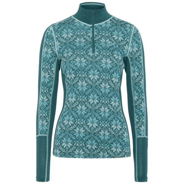 Tricou cu mânecă lungă Kari Traa Anna HZ PEACO/PEACOCK