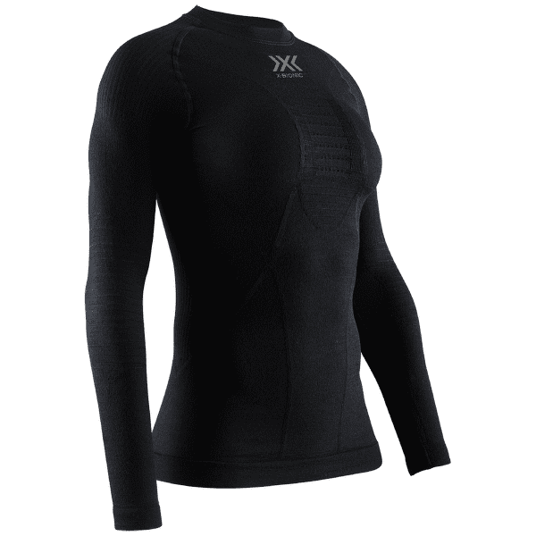 Tricou cu mânecă lungă X-Bionic Merino Shirt LG SL Women Black/Black