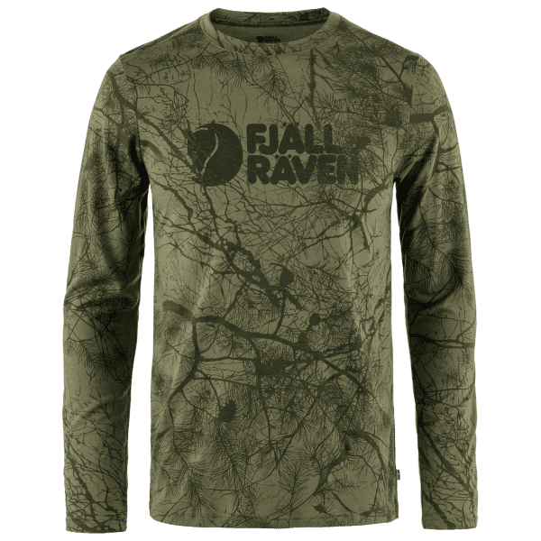 Tricou cu mânecă lungă Fjällräven Värmland Wool LS Men Green Camo