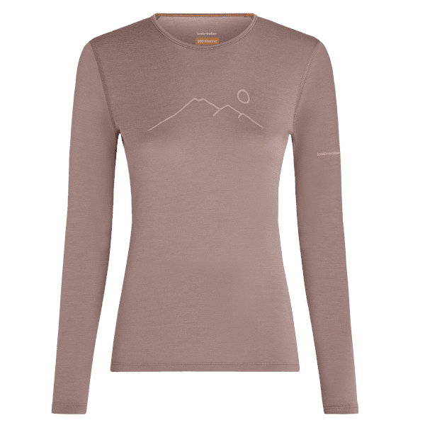 Tricou cu mânecă lungă Icebreaker Merino 200 Oasis LS Crewe Rainer Ridge Women SUMMIT