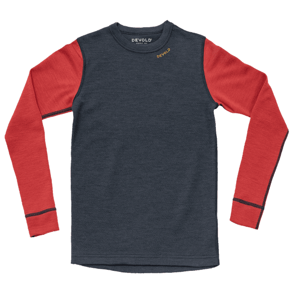 Tricou cu mânecă lungă Devold Expedition Merino Shirt JR 287E  NIGHT/BEAUTY