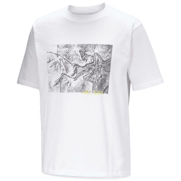 Tricou cu mânecă scurtă Arcteryx Kragg Cotton Lithographica SS Men White Light