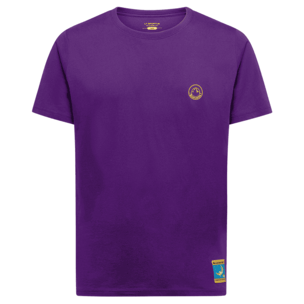 Tricou cu mânecă scurtă La Sportiva Climbing on the Moon T-Shirt Men Viola/Giallo