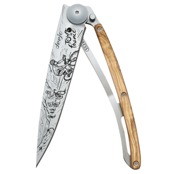 Cuțit Deejo Tattoo olive wood Tour de France Bunch