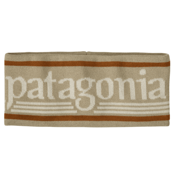 Bandă pentru cap Patagonia Powder Town Headband Hut Tripper Logo: Weathered Stone