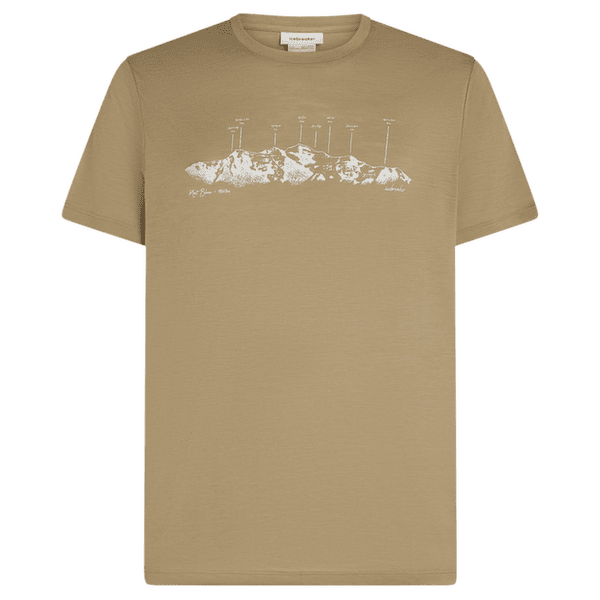 Tricou cu mânecă scurtă Icebreaker Merino 150 Tech Lite SS Tee The Peaks Men CUMIN