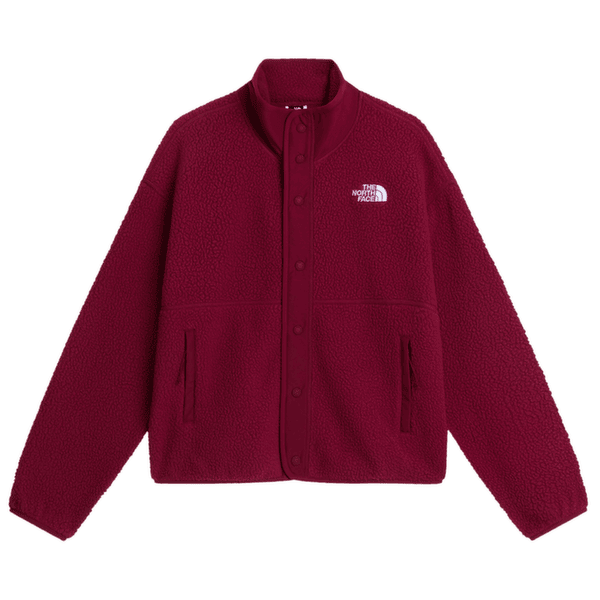 Jachetă The North Face CRAGMONT SNAP FRONT FLEECE JACKET WOMEN MVO BURGUNDY CRUSH