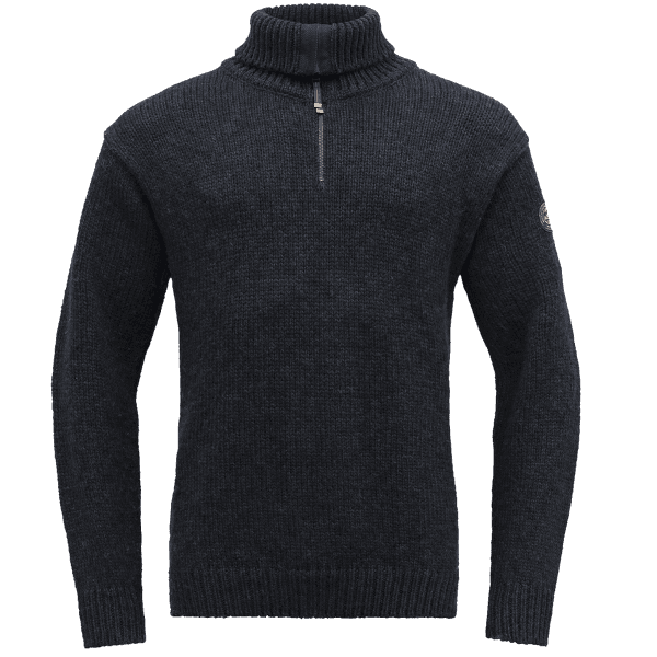 Pulover (închidere 3/4) Devold Nansen Sweater Zip Neck Men 280A DARK BLUE MELANGE