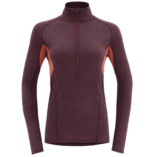 Tricou cu mânecă lungă Devold Running Zip Neck Women PORT