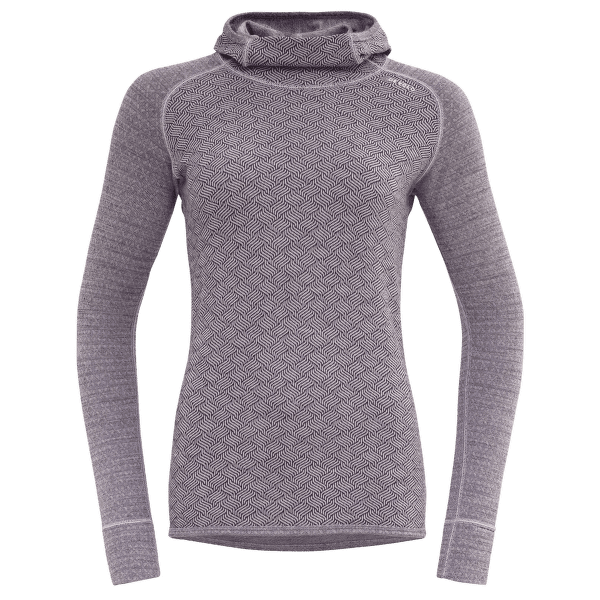Tricou cu mânecă lungă Devold Kvitegga Merino 230 Hoodie Women 167A ORCHID