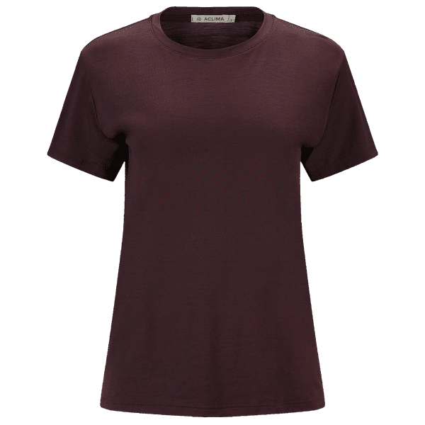 Tricou cu mânecă scurtă Aclima LightWool 180 Classic Tee Women Chocolate Plum