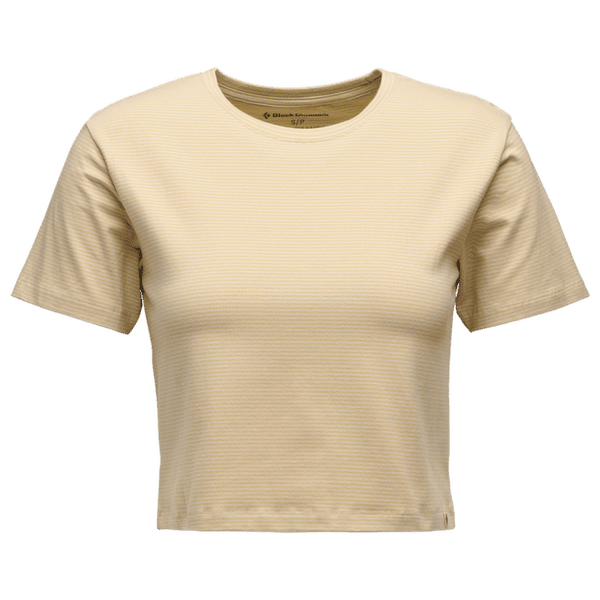 Tricou cu mânecă scurtă Black Diamond BD Stripe SS Tee Women White Oak-Off White