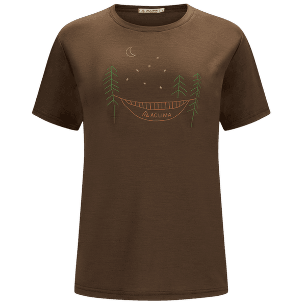 Tricou cu mânecă scurtă Aclima LightWool 140 Classic Tee Forest Women Dark Earth