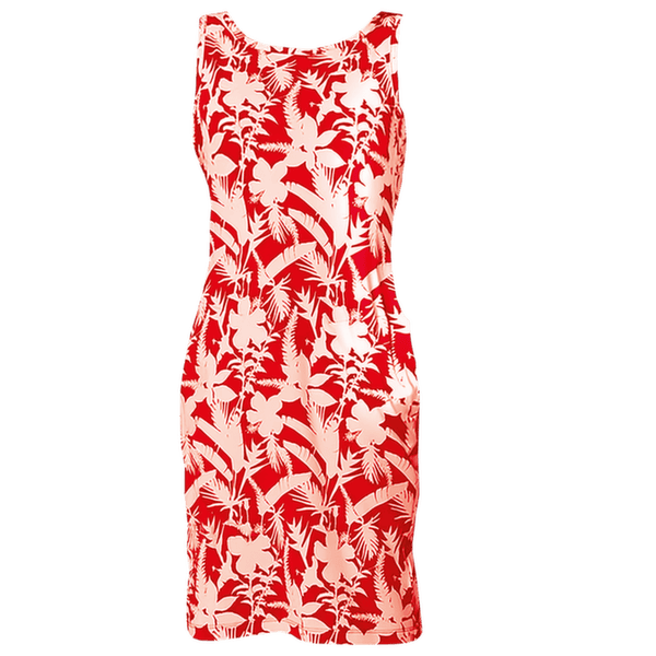Rochie Columbia Chill River Printed Dress Poppy Red, Botaniflage Tonal 611