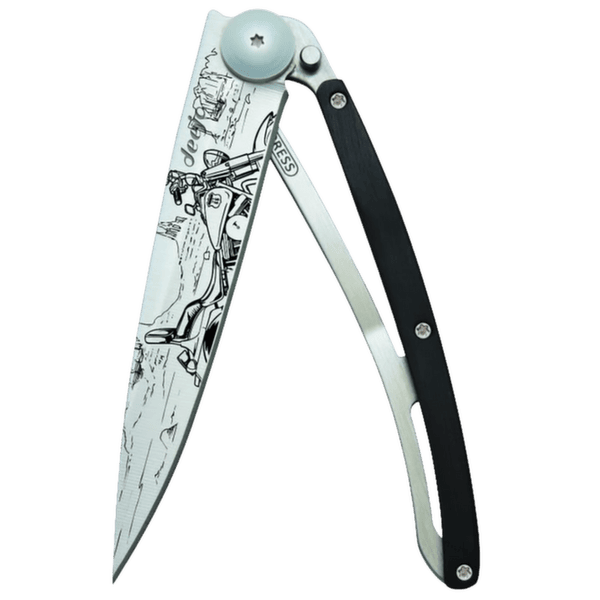 Cuțit Deejo Tattoo ebony wood Easy Rider