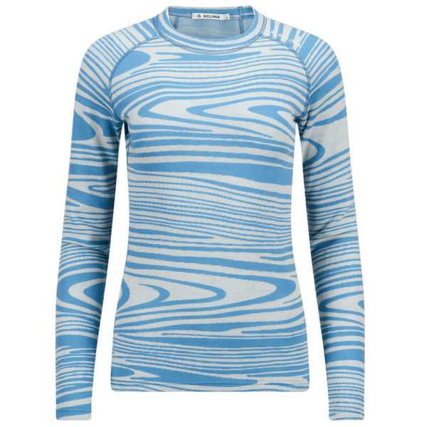 Tricou cu mânecă lungă Aclima WarmWool Crew Neck Women Niagara Motion