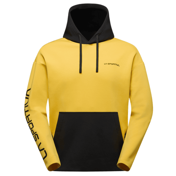 Hanorac La Sportiva PODIUM HOODY BIG LOGO Men Black/Yellow