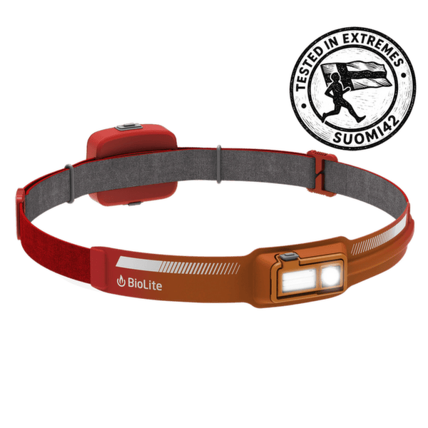 Lampă frontală BioLite Dash 450 Rechargeable HeadLamp Red