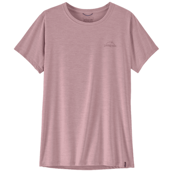 Tricou cu mânecă scurtă Patagonia CAP COOL DAILY SHIRT - P-6 COSMOS Women Fuzzy Mauve - Light Fuzzy Mauve X-Dye