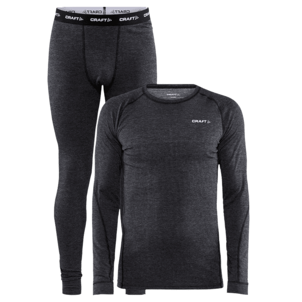 Set Craft Core Wool Merino Set Men 998000 Black Melange