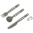 Alpha set (Knife, Fork, Spoon) Grey Anodised
