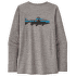 Tricou cu mânecă lungă Patagonia Cap Cool Daily Graphic Shirt Waters Long Sleeve Women Fitz Roy Trout: Feather Grey
