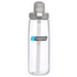 Straw bottle Clear, w. Gray Cap