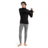 Tricou cu mânecă lungă Icebreaker Merino 200 Oasis LS Half Zip Men Black