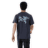 Tricou cu mânecă scurtă Arcteryx Kragg SL Cotton Blurred Bird SS Men Black Sapphire