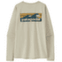 Tricou cu mânecă lungă Patagonia Long-Sleeved Cap Cool Daily Shirt  - Boardshort Logo Women Dyno White