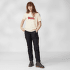 Tricou cu mânecă scurtă Fjällräven Fjällräven Logo Tee Women Chalk White