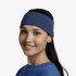 Bandă pentru cap Buff MERINO WIDE HEADBAND SOLID SOLID NIGHT BLUE