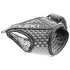 Cătușe Leki Shark Frame Strap Mesh M/XL gray-dark anthracite