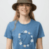 Tricou cu mânecă scurtă Fjällräven FJÄLLBLOMSTER FOX T-SHIRT WOMEN Dawn Blue