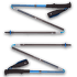 Gaură Black Diamond DISTANCE CARBON Z POLES Ultra Blue