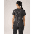 Tricou cu mânecă scurtă Arcteryx Taema Arc´Bird Crew SS Women Black Heather