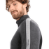 Pulover (închidere 3/4) Icebreaker 260 ZoneKnit LS Half Zip Men JET HTHR/BLACK/METRO HTHR/CB