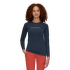 Tricou cu mânecă lungă Mammut Selun FL Longsleeve Women Logo marine 5118