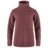 Pulover Fjällräven Övik Cable Knit Roller Neck Women Mesa Purple